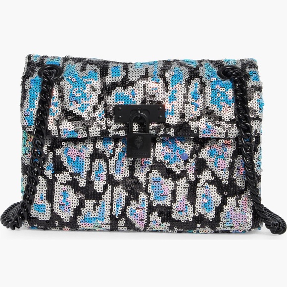 Kurt Geiger Handbags - Kurt Geiger London Leopard Pattern Sequined Mini Brixton Shoulder Bag New w Tags